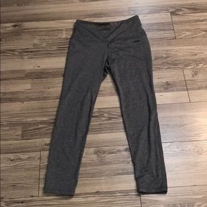 Heathered gray Reebok leggings